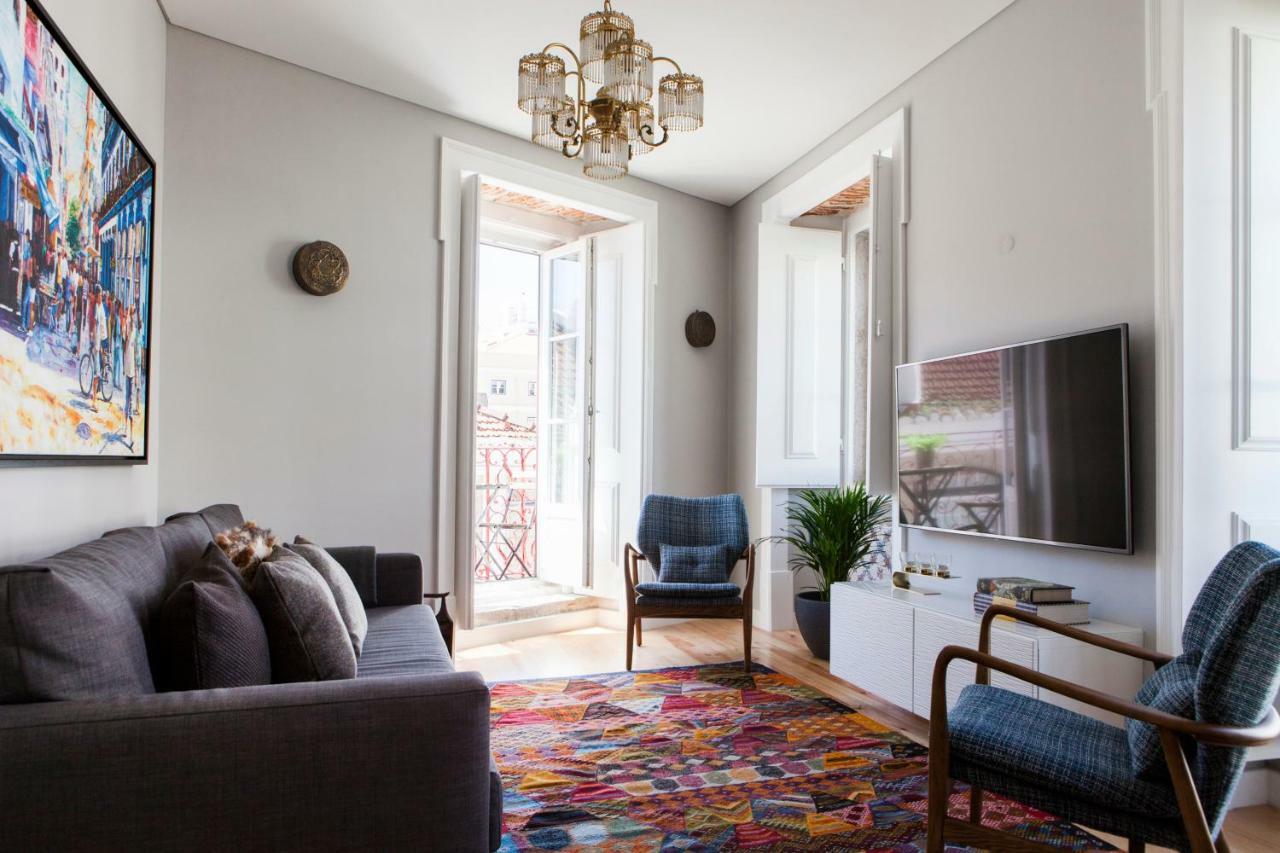 Alfama Sophisticate Flat With Balconies 2Bedrs 2Baths & Ac In 19Th Century Building Historic Center Leilighet Lisboa Eksteriør bilde